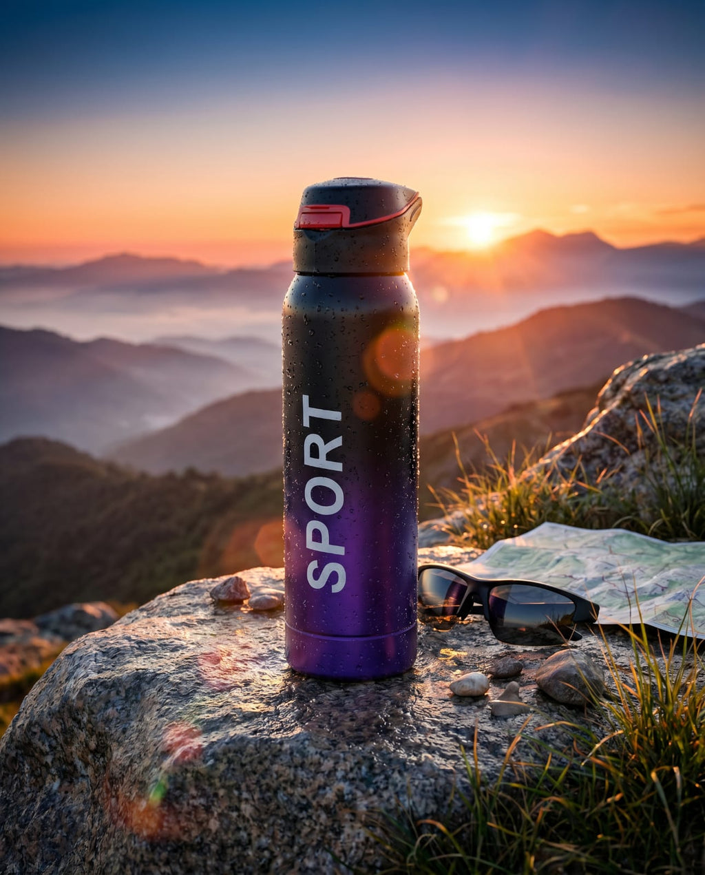 Elite SPORT 750ml Stainless Steel Leakproof Water Bottle