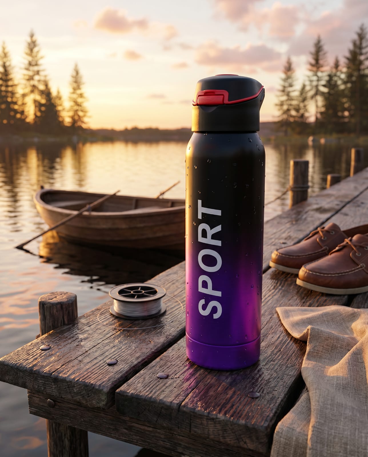 Elite SPORT 750ml Stainless Steel Leakproof Water Bottle