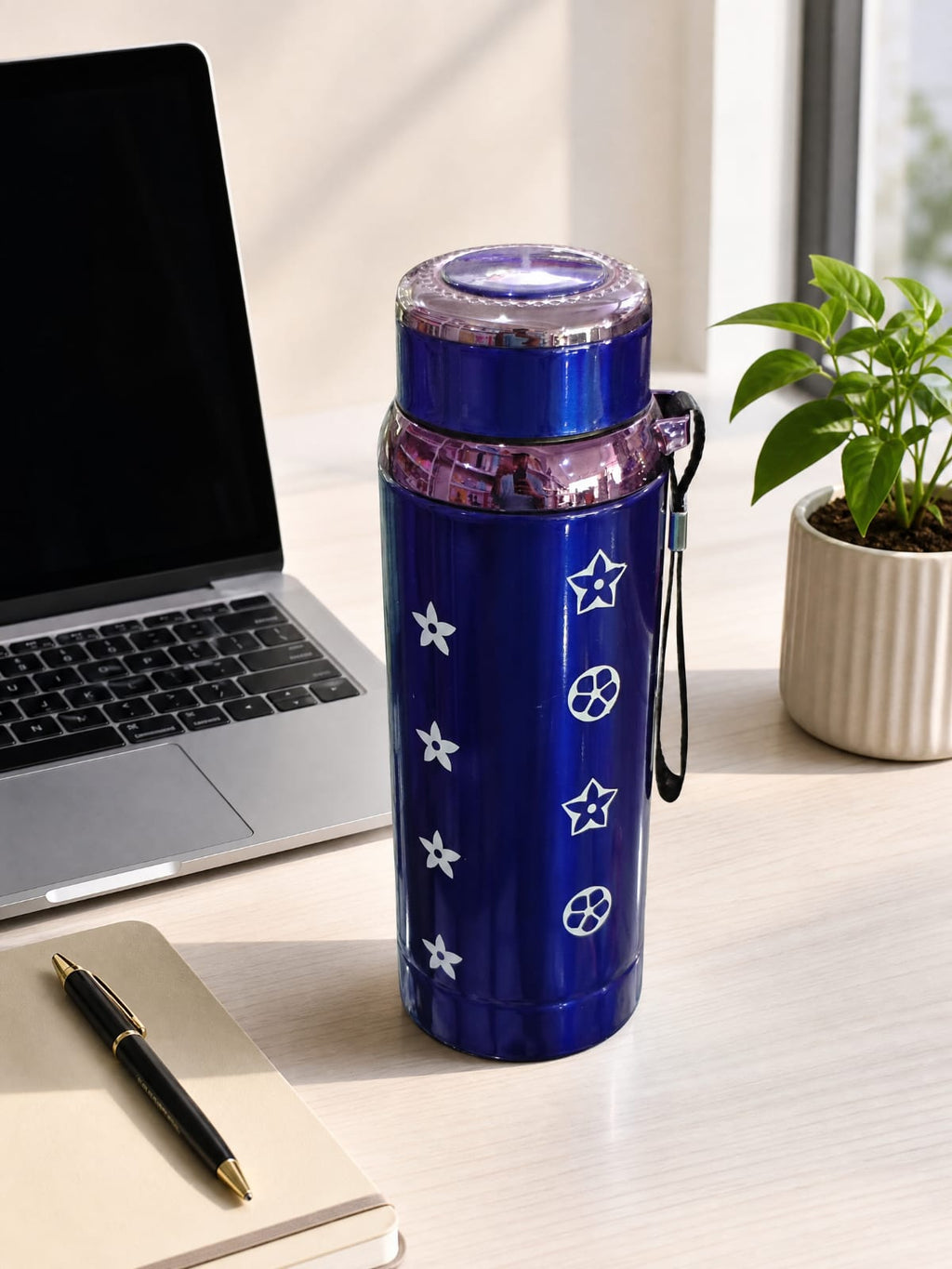Royal Blue Stainless Steel Water Bottle