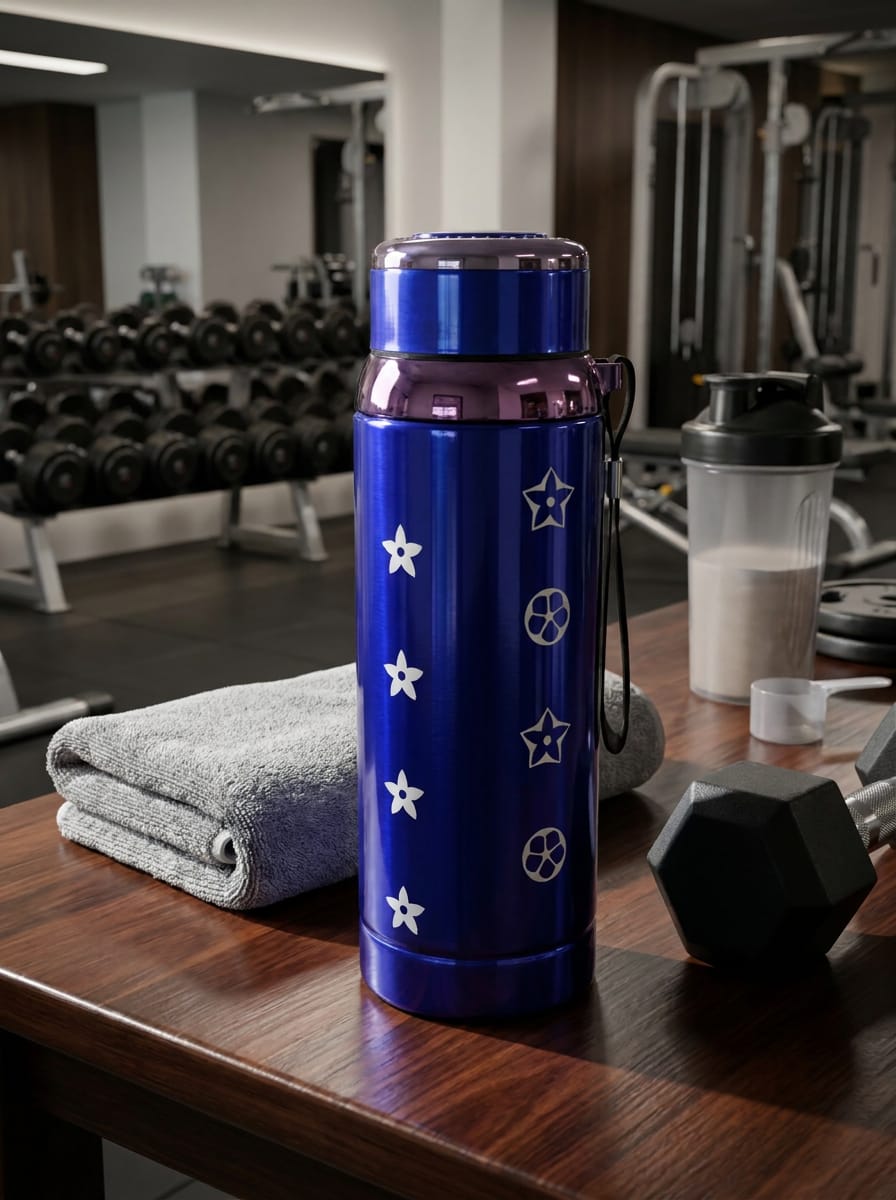 Royal Blue Stainless Steel Water Bottle